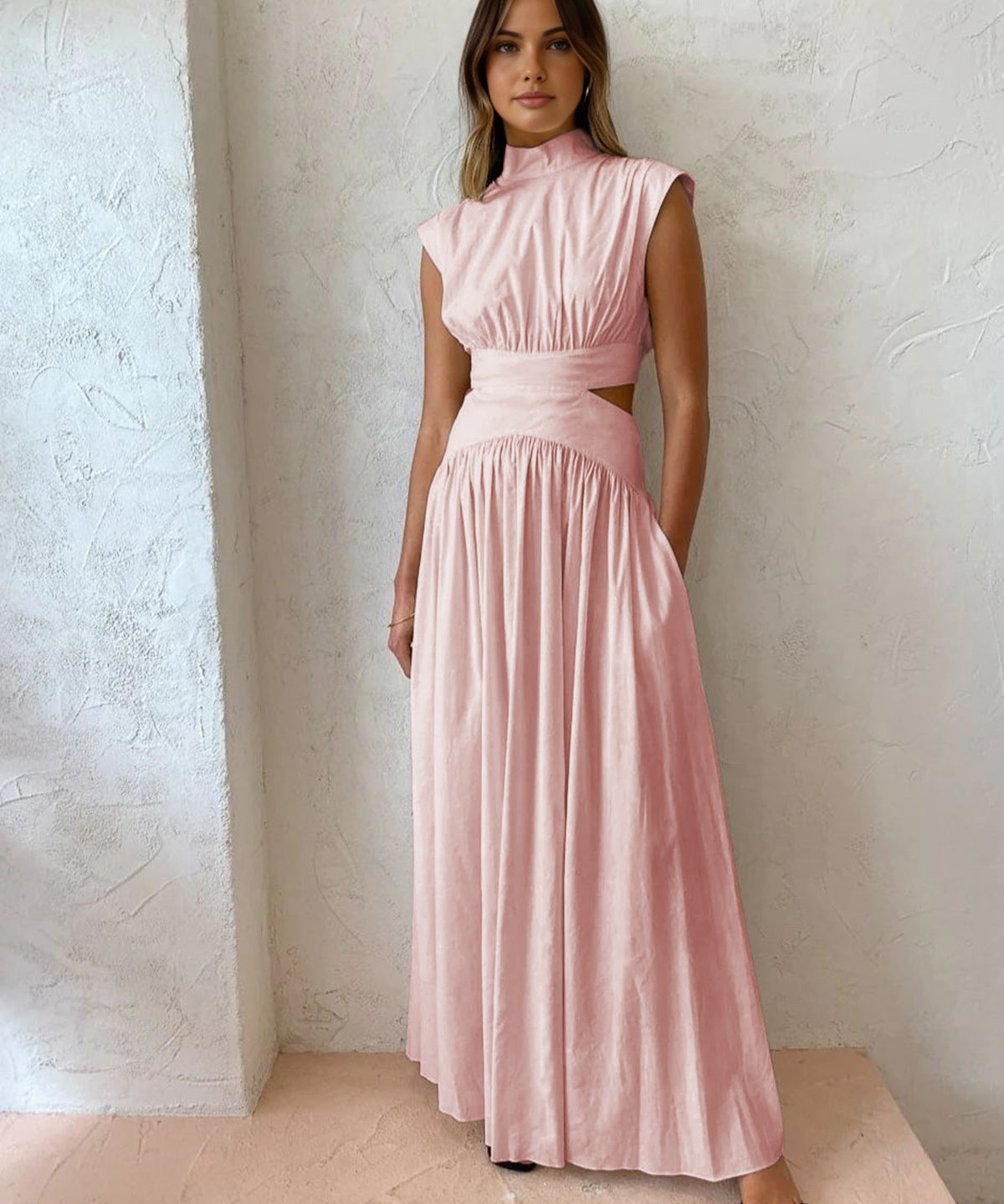 Elegant Sleeveless Formal Occasion Maxi Dress