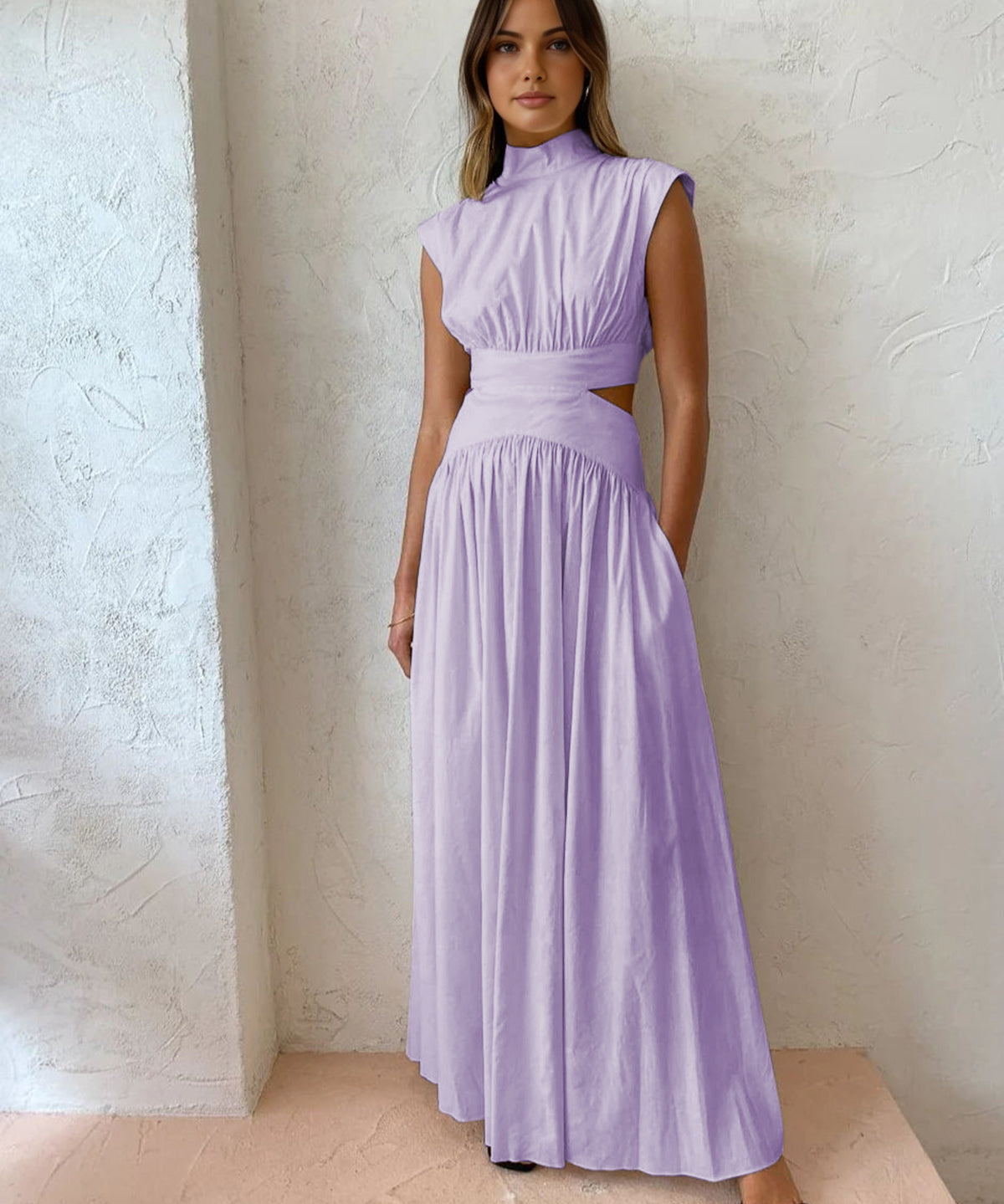Elegant Sleeveless Formal Occasion Maxi Dress