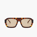Legacy Sydney | Retro Square Leopard Print Sunglasses