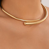 Legacy Sydney | Gold Water Drop Open Choker Necklace