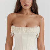 Bella Strapless Wedding Guest Maxi Dress