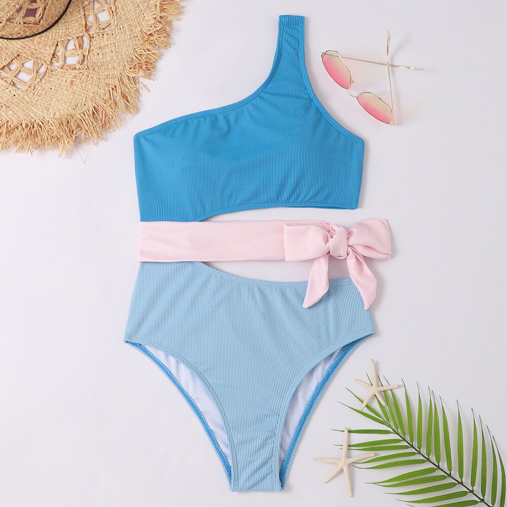 Legacy Sydney | One-Shoulder Swimsuit with Bow Detail