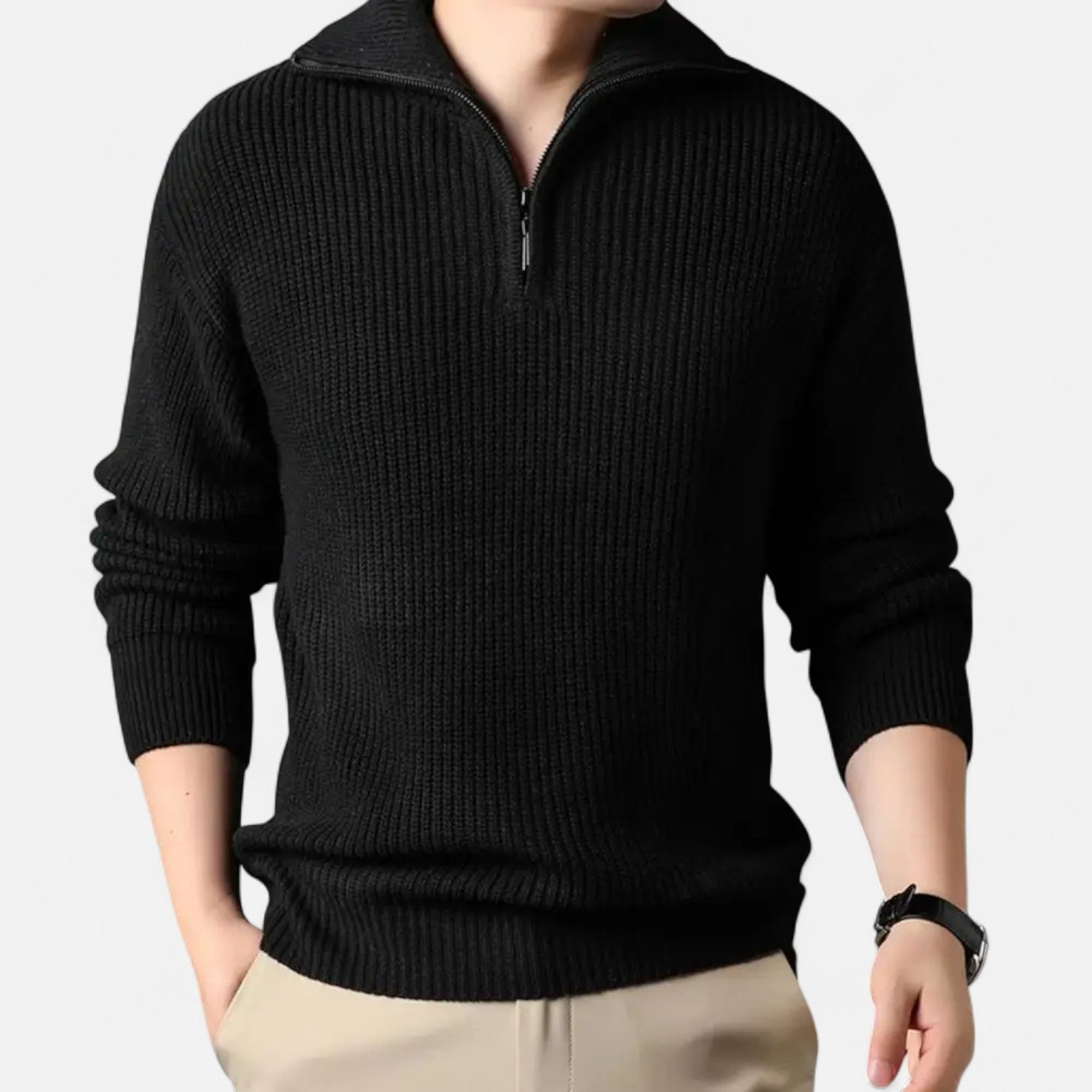 Legacy Sydney | Men’s Wool-Blend Half-Zip Sweater