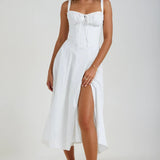 Catherine Corset Cute Party Midi Dress