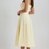 Catherine Corset Cute Party Midi Dress