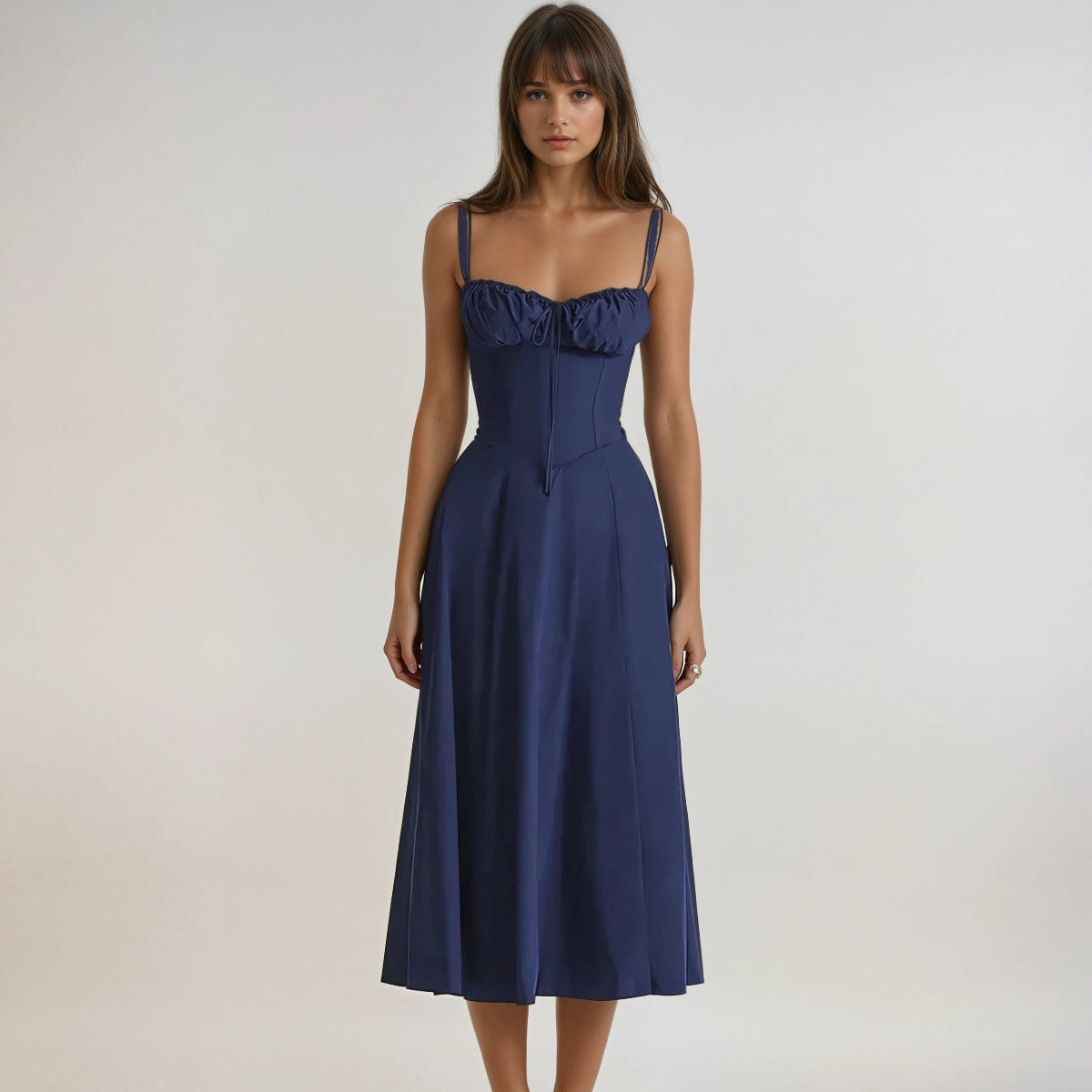 Catherine Corset Cute Party Midi Dress