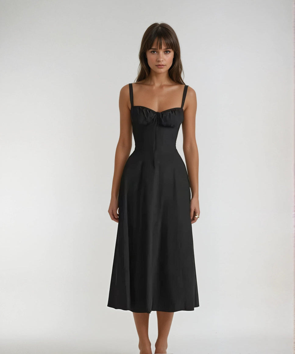 Catherine Corset Cute Party Midi Dress