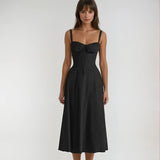 Catherine Corset Cute Party Midi Dress