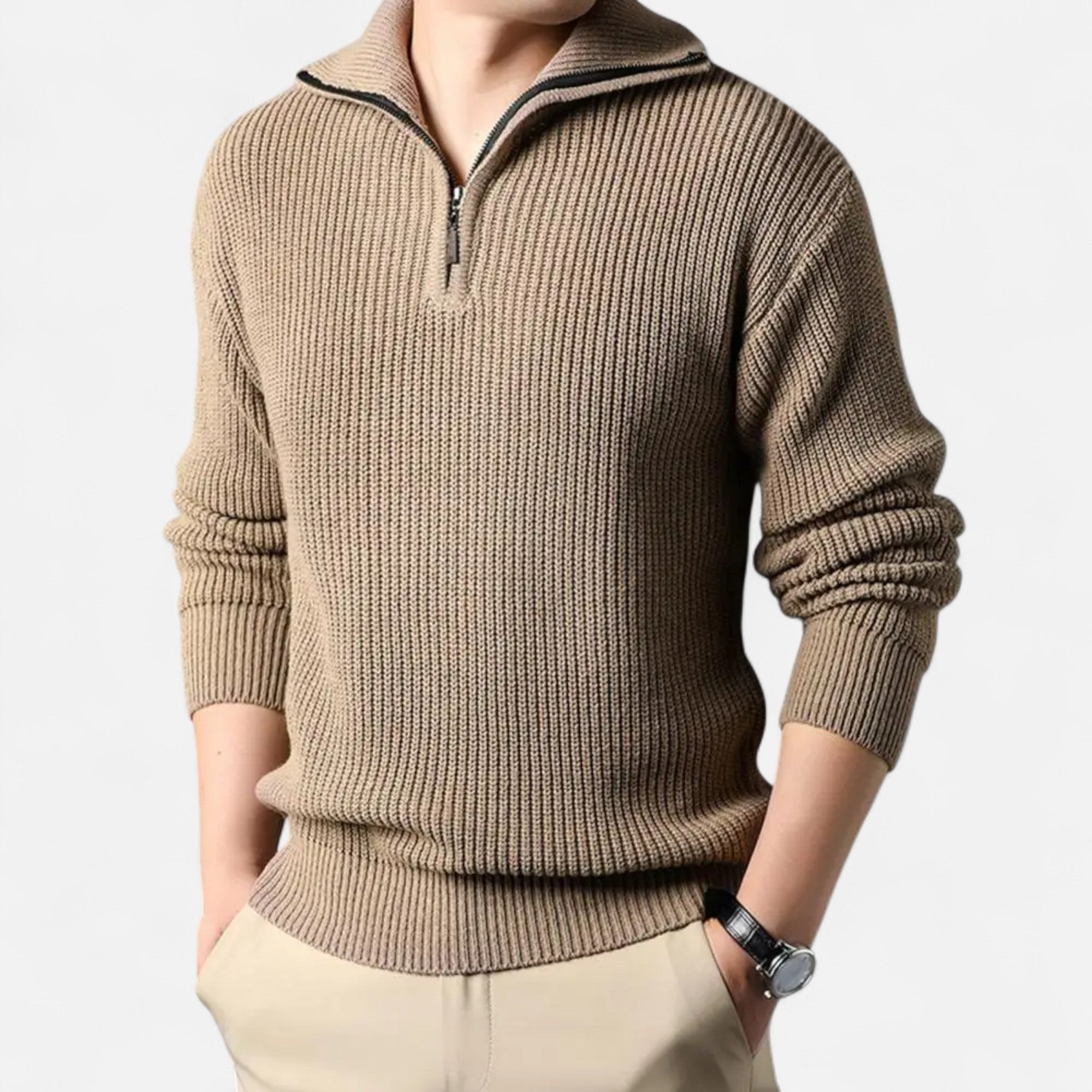 Legacy Sydney | Men’s Wool-Blend Half-Zip Sweater