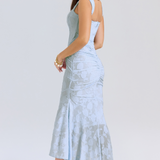 Lace Corset Wedding Guest Maxi Dress