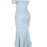 Lace Corset Wedding Guest Maxi Dress