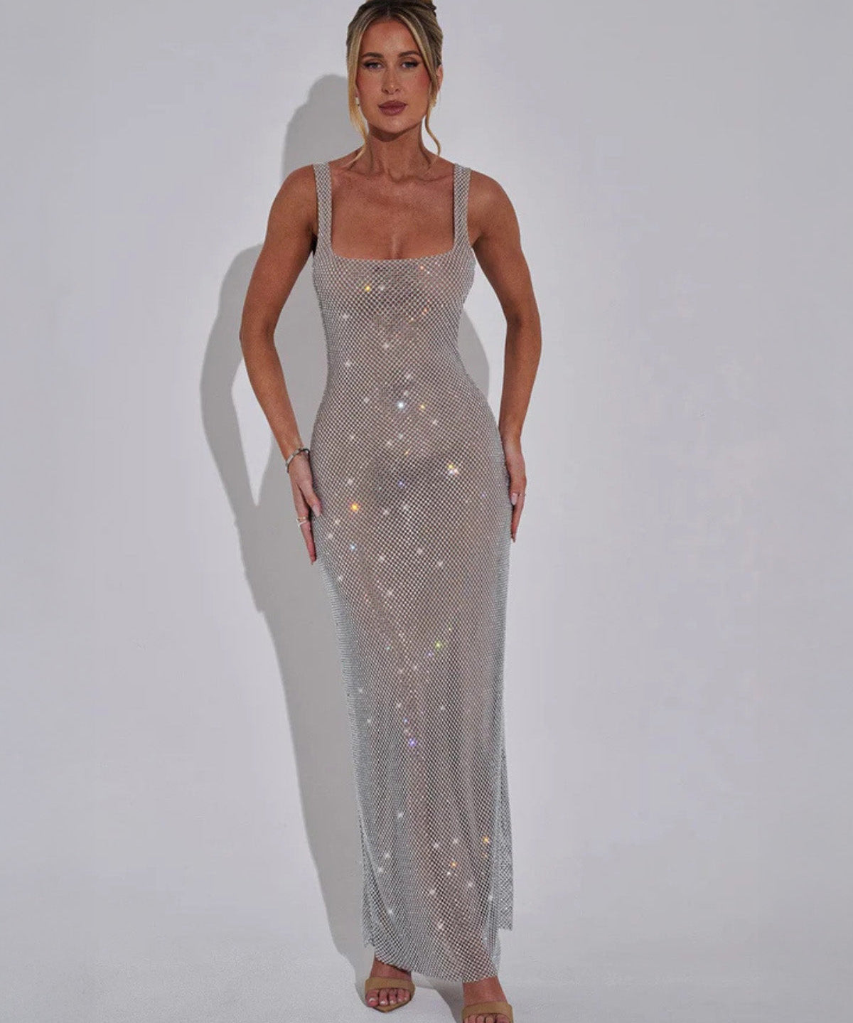 Celeste Embellished Formal Evening Grown