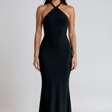 Halter Neck Backless Formal Wear Maxi Dress