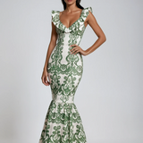 Sorrento Embroidered Cotton Summer Party Maxi Dress