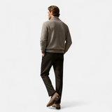 Legacy Sydney | Men’s Merino Wool Suit-Collar Cardigan