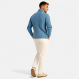 Legacy Sydney | Men’s Thick-Knit Turtleneck Zip Sweater