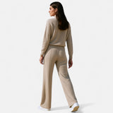 Legacy Sydney | Women’s Pure Wool Wide-Leg Knit Trousers