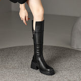 Women's Chunky Knee High Boots with