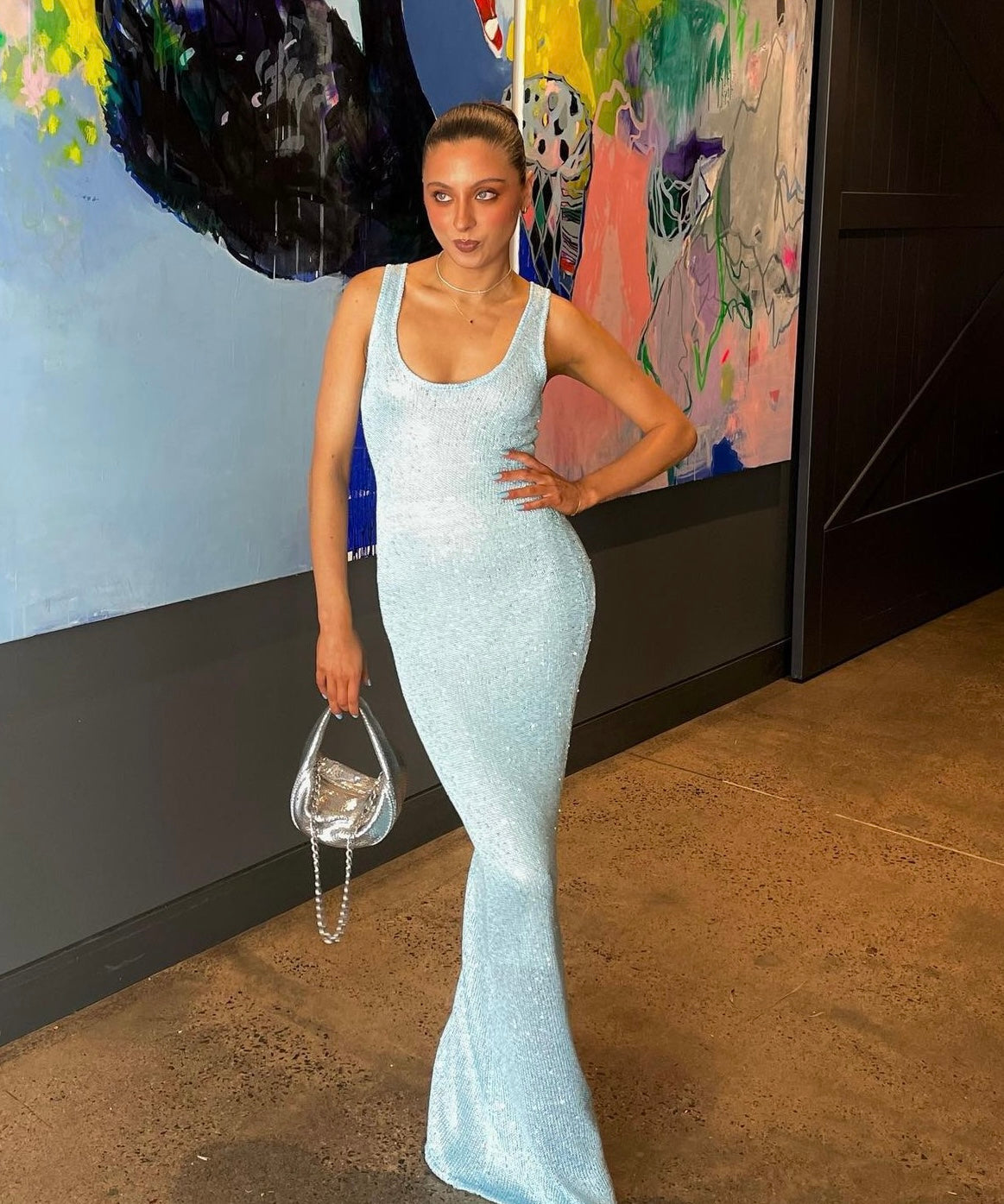 Skye Sequined Summer Party Maxi Dress