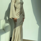 Elegant Wedding Guest Long Sleeve Maxi Dress