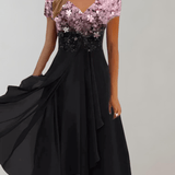 Elegant Women's Cocktail Midi Dress