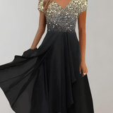 Elegant Women's Cocktail Midi Dress