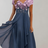 Elegant Women's Cocktail Midi Dress