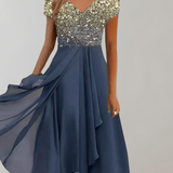 Elegant Women's Cocktail Midi Dress