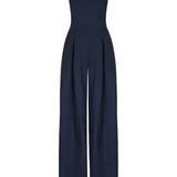 Women's Elegant loose fit strapless jumpsuit