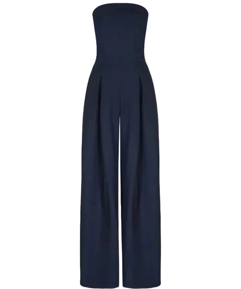 Women's Elegant loose fit strapless jumpsuit