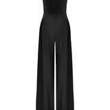 Women's Elegant loose fit strapless jumpsuit