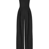 Women's Elegant loose fit strapless jumpsuit