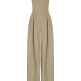 Women's Elegant loose fit strapless jumpsuit