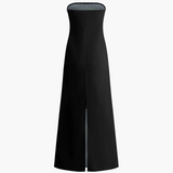 Calla Strapless Printed Summer Party Maxi Dress