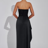 Emrielle Beaded Corset Evening Grown Maxi Dress