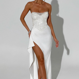 Emrielle Beaded Corset Evening Grown Maxi Dress