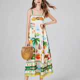 Floral Beach Summer Maxi Dress