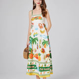 Floral Beach Summer Maxi Dress