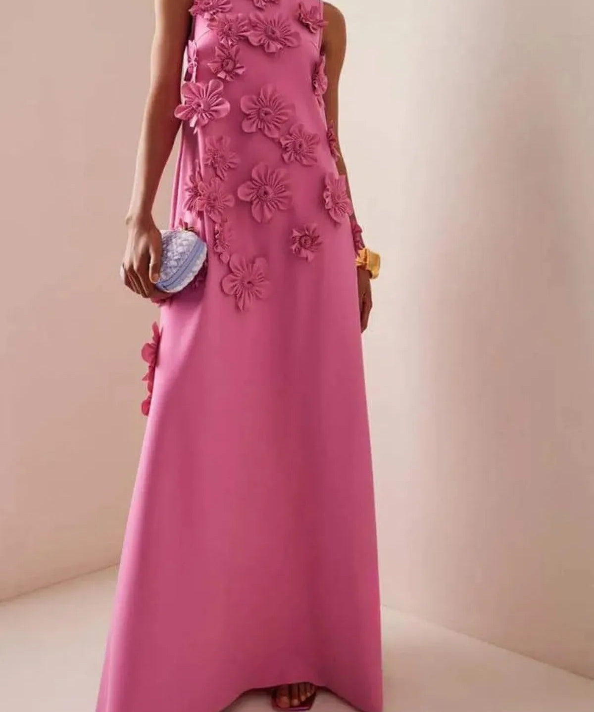 Legacy Sydney | Flower Embellished Sleeveless Maxi Dress