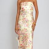 Yellow Summer Bloom Maxi Dress