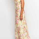 Yellow Summer Bloom Maxi Dress