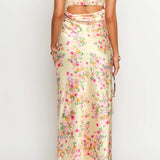 Yellow Summer Bloom Maxi Dress