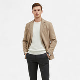 Legacy Sydney | Men’s Wool Blend Jacket – Business Lapel Elegance