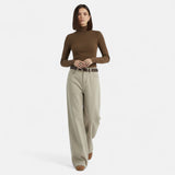 Legacy Sydney | Women’s High-Waist Cotton Trousers – Wide Leg Elegance