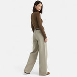 Legacy Sydney | Women’s High-Waist Cotton Trousers – Wide Leg Elegance