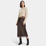 Legacy Sydney | Women’s Elegant Satin Midi Skirt