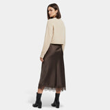 Legacy Sydney | Women’s Elegant Satin Midi Skirt