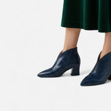 Legacy Sydney | Women’s Patent Leather V-Cut Ankle Boots