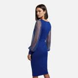Legacy Sydney | Women’s V-Neck Sequin Mesh Bodycon Dress