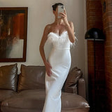 White Evening Wedding guest Maxi dress